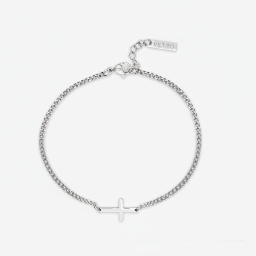 Cross Bracelet | Silver – VETRO BRAND