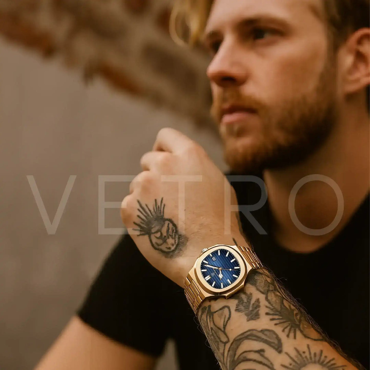 Vetro Nautilus Golden I 40mm